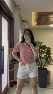 COCOBABA Clothing Cara Basic Soft Knit Round Neck Raffle Top