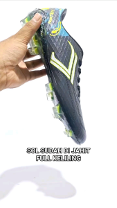 Sepatu Bola Valden Osaka Hitam Bercak Stabilo Sol Sudah Di Jahit Full Keliling