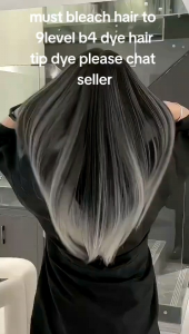 Ash Light Blue 9/18 Hair Dye Color Cream 100ML+bleach set+silver shampoo 60ml+peroxide100ml/Profession Hair Dye Color Original 100ml