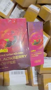 (Nguyên tem) Mâm xôi đen coffee hộp15 gói