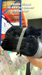 PROMO...! KRESEK KILOAN / KANTONG PLASTIK KRESEK HD HITAM KILOAN UK 15 24 28 35 FULL 1KG TERMURAH