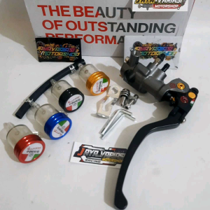HANDLE MASTER REM KANAN BRCMBO IZUMI ASSY RCS 18 + 1TABUNG KECIL CNC UNIVERSAL RX KING/ VIXION/ AEROX/ NMAX/ PCX/ ADV/ BEAT/ VARIO/ MIO/ F1ZR/ R15/ NUOVO/ XEON/ FINO/ SATRIA FU/ TIGER/ GL PRO/ LEXI/ FREEGO/ SUPRA/ VEGA/ JUPITER/ NINJA 150 R RR DLL