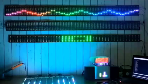 Lampu Strobo Kaca Wave 4 Baris WS 2811 Led Renggang