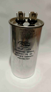 Topo Aluminum Capacitor 55uf 370v / 440v Water Pump