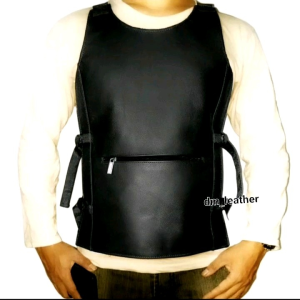 Rompi Motor Kulit Pelindung Dada Anti Angin: Keamanan & Desain Stylish