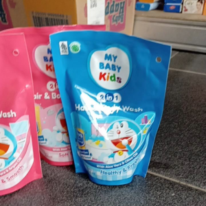 My Baby Kids  2 in1  Hair & Body Wash Refill - Aloe Vera & Argan Oil for Sensitive Skin 200ml