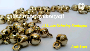 Lonceng Kuningan Krincing Klinting Bel Lonceng Bulat klintingan krincingan Gowok Sapi Lonceng kucing anjing pendaki Aksesoris jaranan penari Barongan lonceng sapi mainan anjing kuda