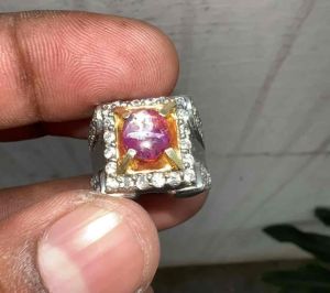 {\n    \"article\": \" Natural Safir star srilanka natural Purple Sapphire Star Ceylon srilangka batu Purple safir Star cylon srilangka CT 2.48
