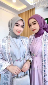 Kaftan Raisa Dress Silk: Kaftan Wanita Elegan