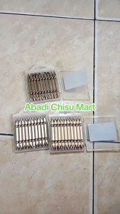 Paket isi 10pc Mata Obeng Gypsum Mata PH1 lancip PH2 standar XL7 plus min panjang 65cm Mata Obeng Sekrup Mesin Bor