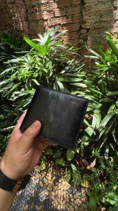 Ví Fluffy LEMONT da bò thật nhiều ngăn thẻ kích thước lớn chuẩn 2 ngăn đựng tiền thẳng