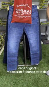 JEANS SLIM FIT-CELANA JEANS PANJANG STRETCH PRIA ORIGINAL XHUGO BLESS//JEANS PRIA PREMIUM//JEANS KANTONG BOBOK PRIA//JEANS STRETCH KANTONG BOBOK//JEANS PRIA TERKINI