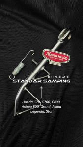 Standar Samping Chrome Honda C70 C700 C800 Astrea 800 Grand Prima Legenda Star