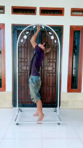 tiang ayunan bayi tanpa ukiran