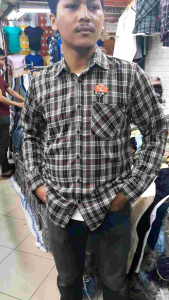 Kemeja Lengan Panjang Kotak Flanel Semi woll / Kemeja Flanel Lengan Panjang FL 8