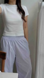 BONNE | pointelle baby tee