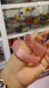 [SIÊU PHẨM] Vòng tay đá Mắt Mèo Hồng 2sen bản cối Quý Phái Sang Trọng cho Nữ.