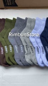 (2 Pasang) Kaos Kaki Army PDL Tebal Atas Mata Kaki / Kaos Kaki Sport Dewasa Super Tebal