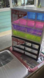 กล่องลิ้นชักเล็ก 3-4 ชั้น เก็บของอเนกประสงค์ จัดระเบียบบนโต๊ะ แบรนด์ PMP รุ่น 504/3 และ 504/4