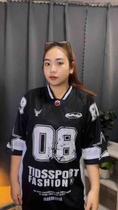 เสื้อพิมพ์ลายแฟชั่น NFL"08 TIDS ผ้านุ่มใส่สบายสไตล์วินเทจที่ไม่ซ้ำใคร