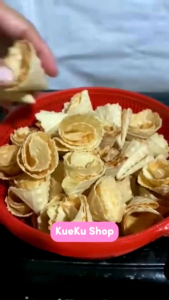 Cetakan Kue Sapik - Opak Gapit isi - Egg Roll Gulung Kering Putih - Alat Penjepit Kue Kering Pastry Pan Anti Lekat Aluminium Kitchenware