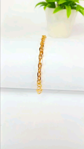 Gelang Tangan Nuri Titanium Lapis Rhodium Emas