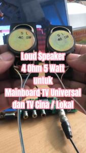 Loud Speaker 4 OHM 5 Watt 30x70mm TV Monitor LCD LED Proyektor Sound System Universal Magnet Besar