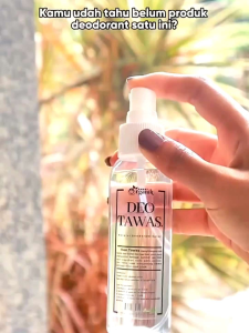 Deodorant Tawas Spray Beorganik 100ML Penghilang Bau Badan Ketiak Tetap Kering Seharian Saat Beraktifitas