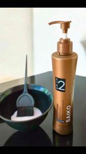 SAIKOชุดยืดเคราตินสด ซ่อมเเซมผมเสียช่วยให้ผมนุ่มลื่น มีน้ำหนัก