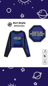 Áo croptop dài tay Cotton 100% nhiều hình form rộng áo croptop kiểu local brand HLF