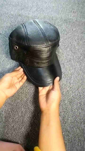 Topi Pria Wanita Komando Kulit Asli Original