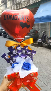 congratulations balloon bouquet Cadbury chocolate