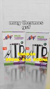 TERMOS THERMOS MUG Air Panas Dingin Tumbler Stainless Steel Mug Kopi Teh 500ml GSF 3450