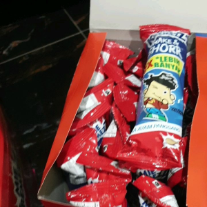 Paket 3pcs Cemilan Mie Kremezz Shake & Shorr 16gram/pcs Enak Gurih Renyah & Halal