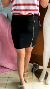 (COD) MM 032 MIDI ROK SPAN MINI / Rok Kerja Wanita Import