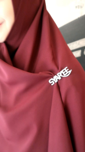 Jilbab Segi Empat Jumbo Wolfis 150 cm - Hijab Alifa 150 cm by Syaree