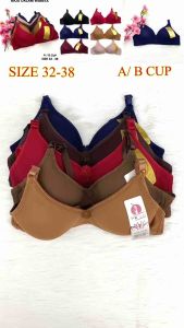 Bra Women Non Wired Bra Full Cup Lingerie Size 32~38AB Baju Dalam Wanita Bra Wanita Bra Span Nipis