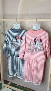 Bộ Da Cá Thu Đông Xuông Dài Tay Viền Phối Ren Hình In  Mickey cho bé gái size 13-44kg Chất Liệu Mềm Mại Thiết Kế Đáng Yêu- Ủn Ỉn Kid Shop