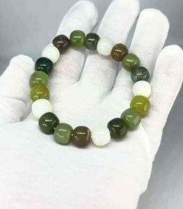 NATURAL HETIAN JADE BRACELET ( Stone of luck )