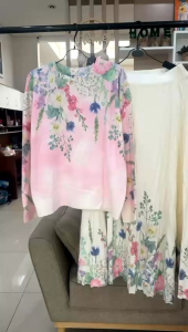 SETELAN ROK FLOWER IMPORT JTT