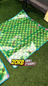 20RB 2 KARPET MOTIF 120X120CM TIKAR SPONS MOTIF KARAKTER PERLAK BAYI TAHAN AIR KARPET LANTAI