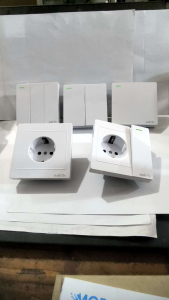 Push On IB series stop kontak / saklar tunggal / saklar seri / saklar triple / engkel stop arde terminal kuningan