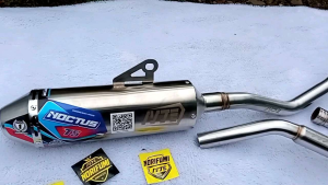 KNALPOT NORIFUMI NOCTUS T5 DTRACKER KLX CRF WR DAN LAIN-LAIN ANEKA TRAIL FULL SYSTEM FULL STAINLESS