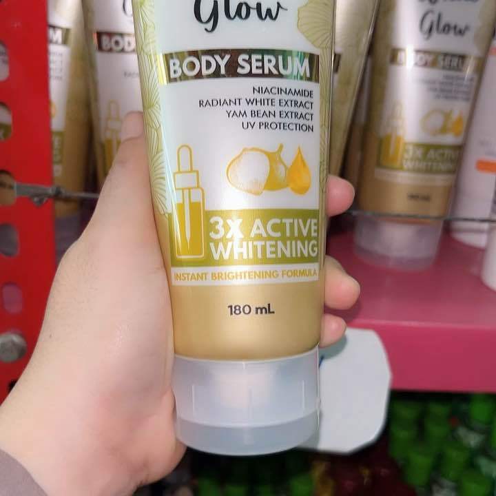 Purbasari White Glow Body Serum 3x Active Whitening - Skincare Perawatan Tubuh Untuk Melembabkan dan Mencerahkan Kulit Bisa Untuk Memudarkan Bekas Luka atau Koreng