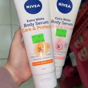 Nivea White Body Serum Radiant & Smooth - Care & Protect 180 ml Body Lotion Pencerah Kulit Badan