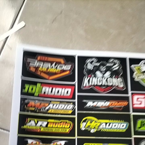 Stiker Soundsystem | Stiker Audio | Stiker Audio Soundsystem | Stiker Sound System Anti Air | Stiker Logo Sound System Bahan Vynil