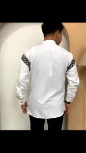 baju Koko kurta lengan panjang motif muslim baju kemeja lengan panjang