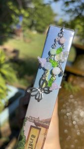 ที่คั่นหนังสือโลหะแบบก้าน 📖💕 Bookmark ที่คั่นหนังสือแบบก้านห้อยลูกปัดแฮนด์เมด