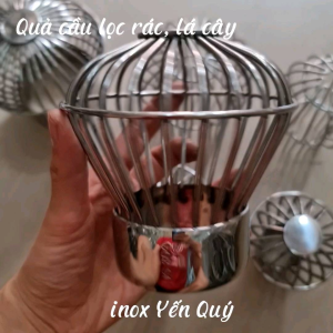 INOX 304 QUẢ CẦU CHẶN RÁC - QUẢ CẦU LỌC RÁC LÁ CÂY NGOÀI BAN CÔNG VÀ SÂN THƯỢNG CHỐNG TẮC NGHẼN CỐNG