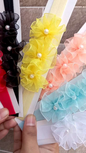 Bandana Bayi Perempuan Bandana Anak Bayi Baru Lahir Usia 0-3 Tahun Bando Bayi Lucu Bando Bunga bayi